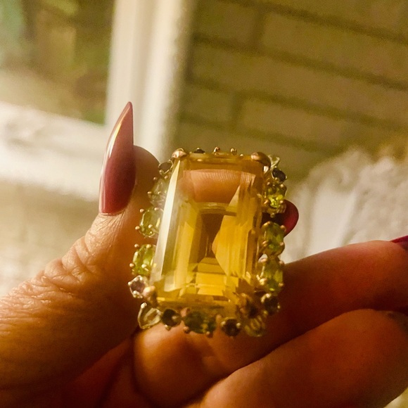 Citrine and gemstone ring - Picture 14 of 16
